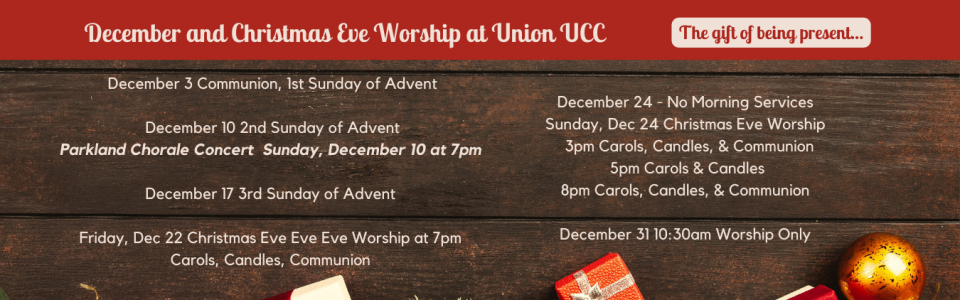 New to Union UCC?